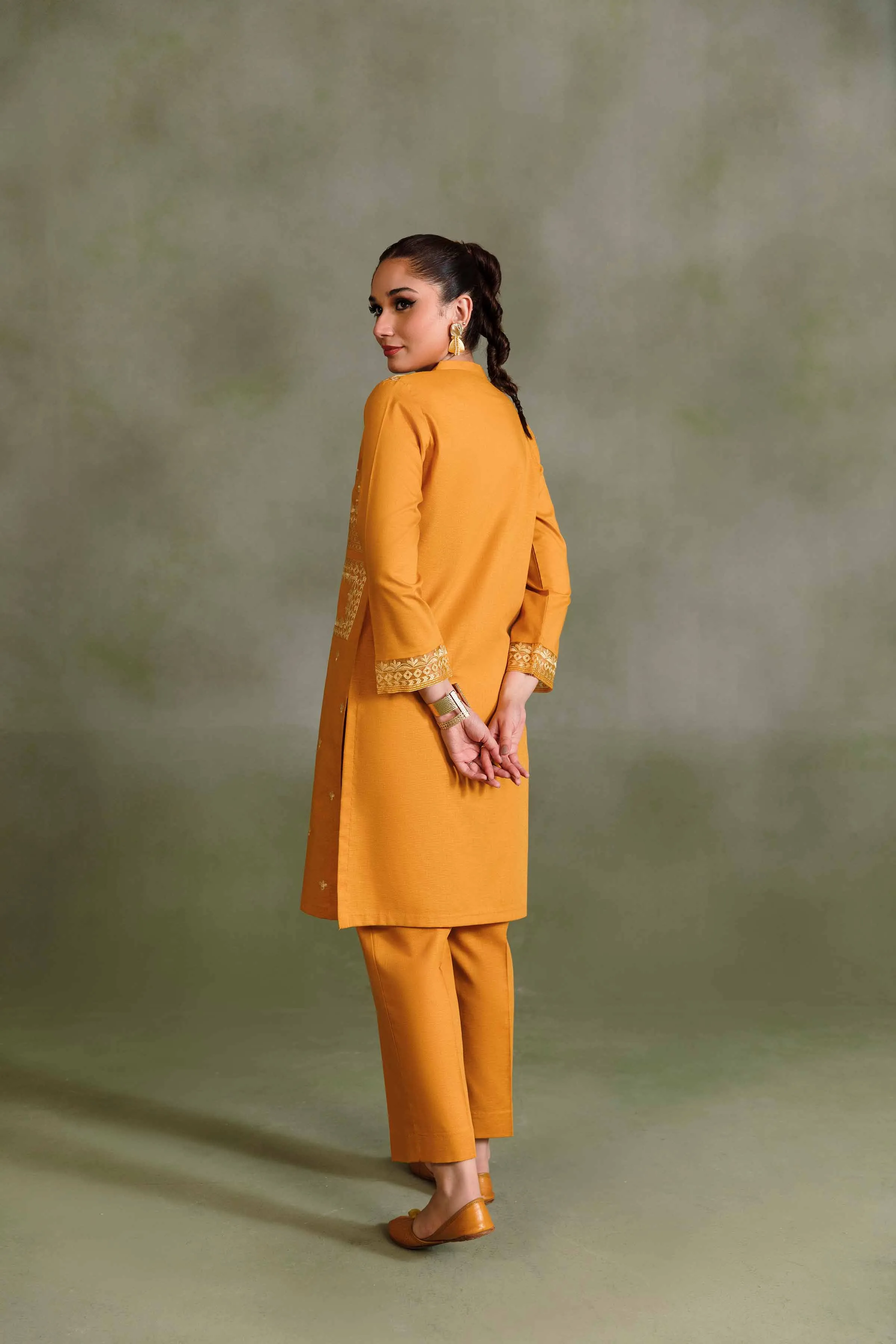 2 Piece - Dyed Embroidered Suit - PDW23-07