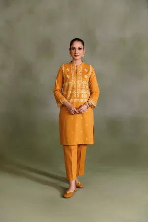 2 Piece - Dyed Embroidered Suit - PDW23-07