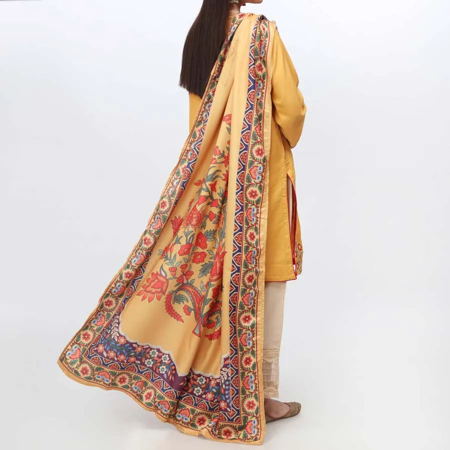 2PC- Embroidered Suit PW3018