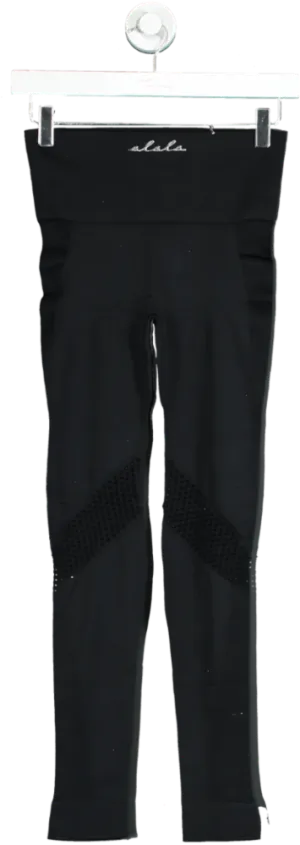 Alala Black Mid-Rise Compression Leggings UK M