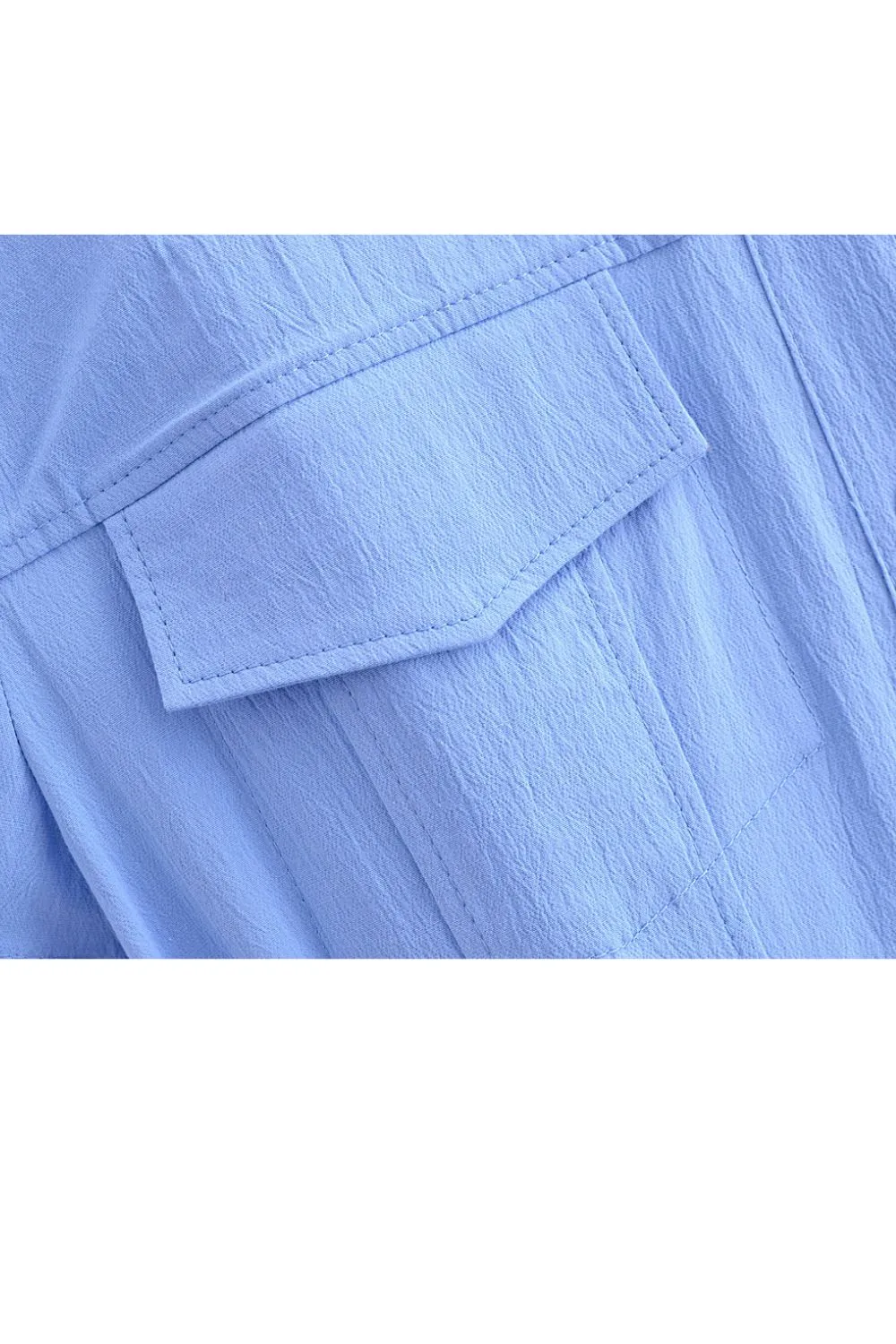 'Anna' Skewed Hem Belted Shirt Dress （2 Color)