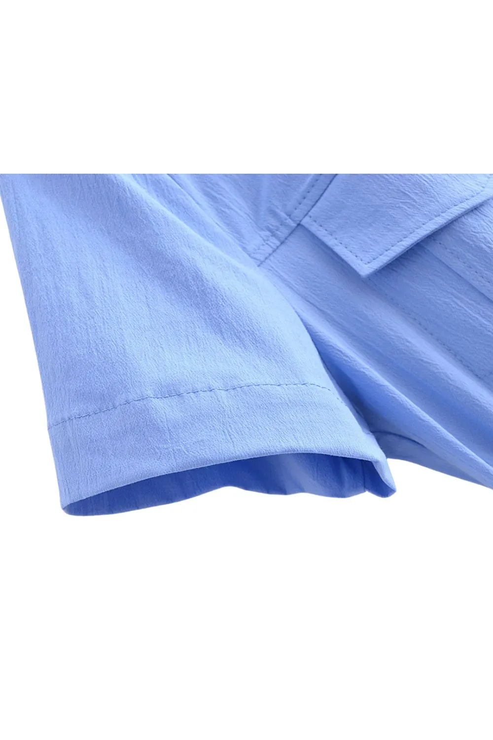 'Anna' Skewed Hem Belted Shirt Dress （2 Color)