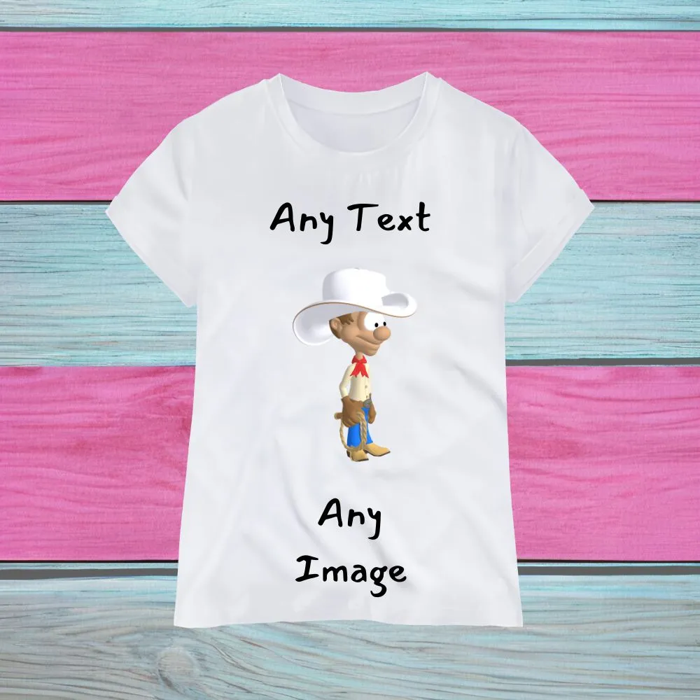 Any Text / Image Kids T-Shirt, Quality Sublimated Printed T-Shirt