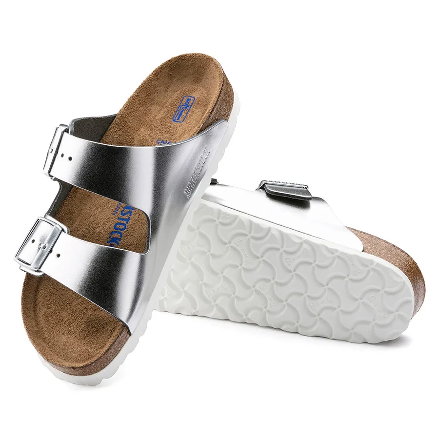 ARIZONA SFB-MTLC SLVR-LEATHER