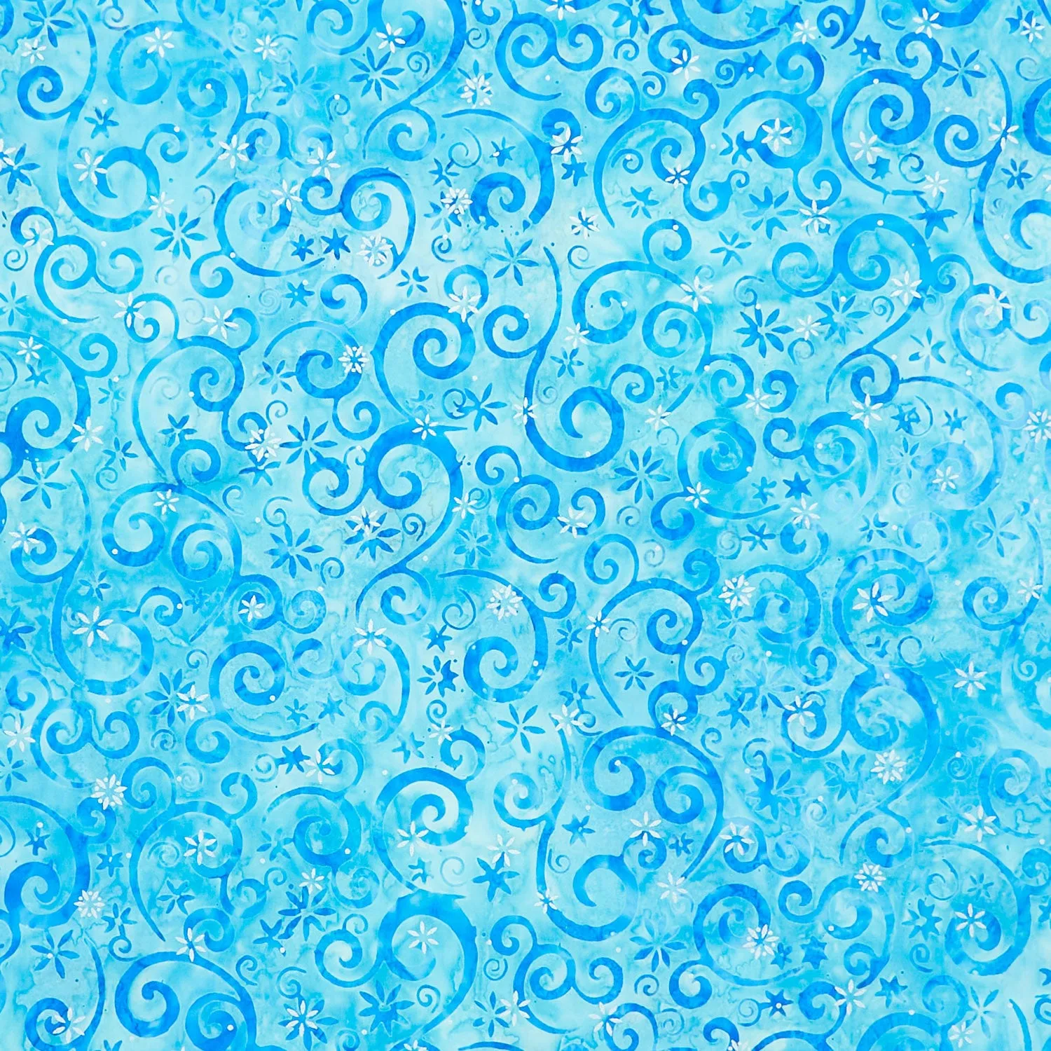 Artisan Batiks - Snowscape Swirls Breeze Metallic Yardage
