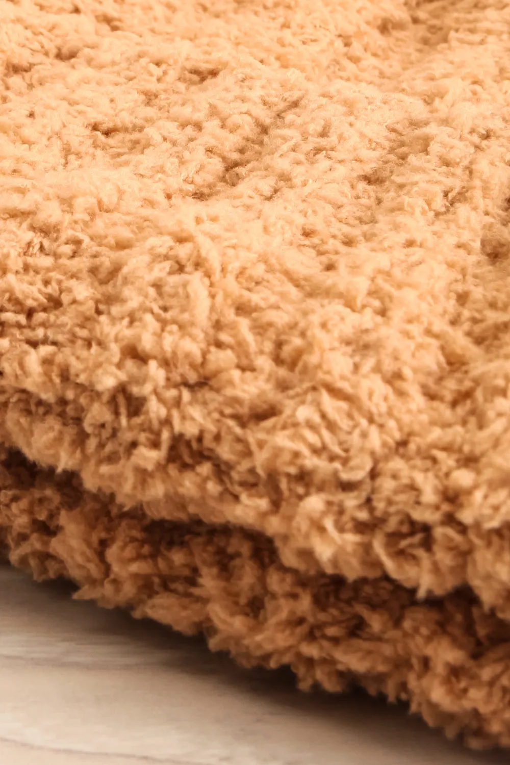 Ater Caramel | Soft Knit Rolled Up Tuque
