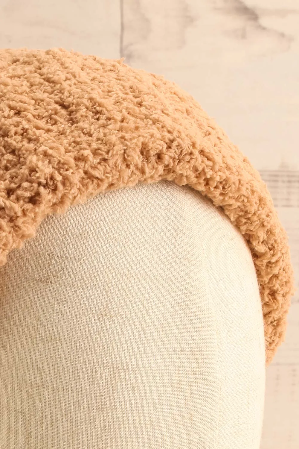 Ater Caramel | Soft Knit Rolled Up Tuque