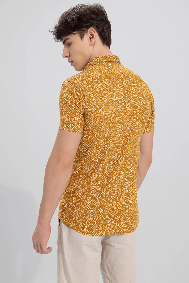 Bandhej Mustard Shirt