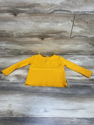 Ben Sherman Henley Thermal Shirt Yellow sz 4T