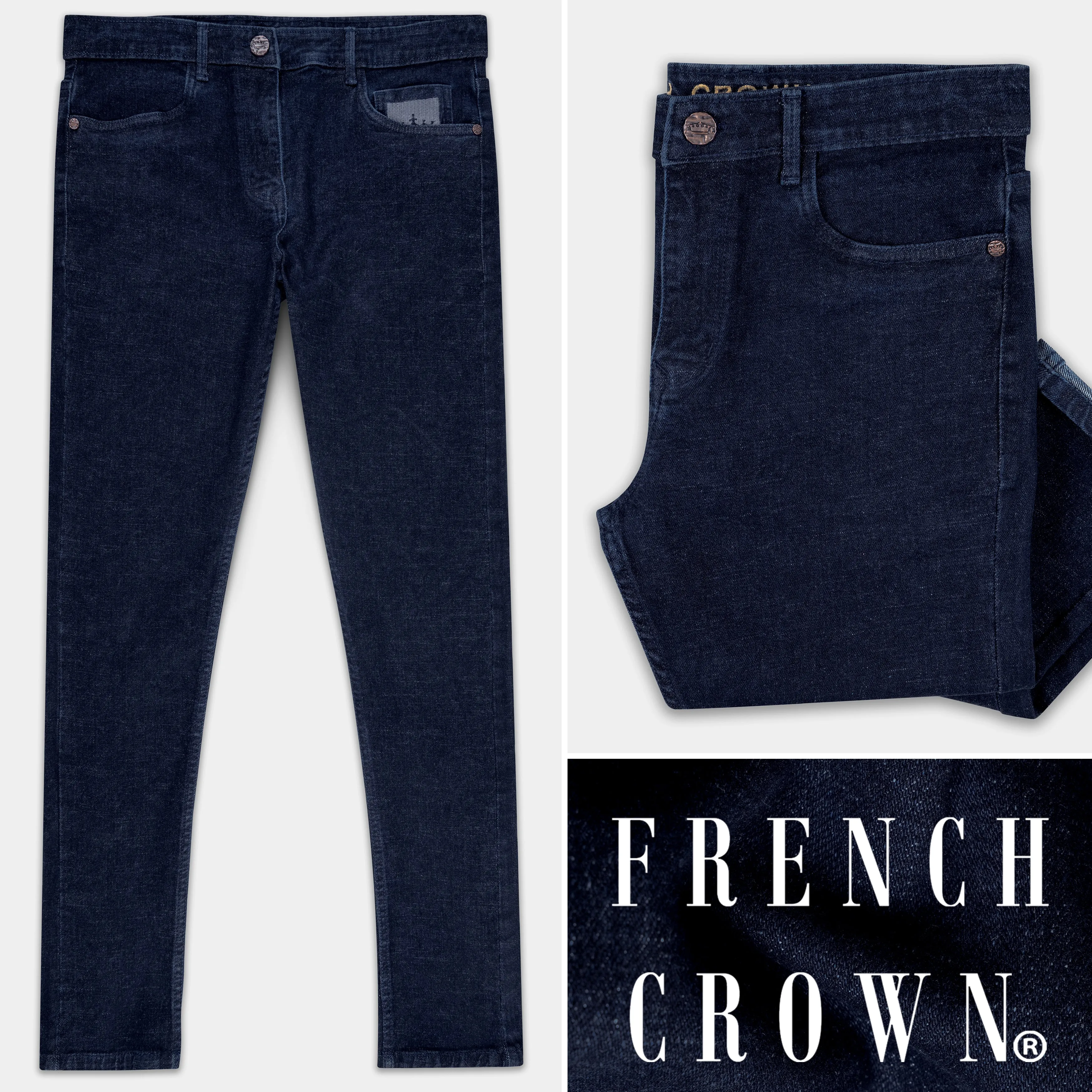 Big Stone Blue Clean Look stretchable denim