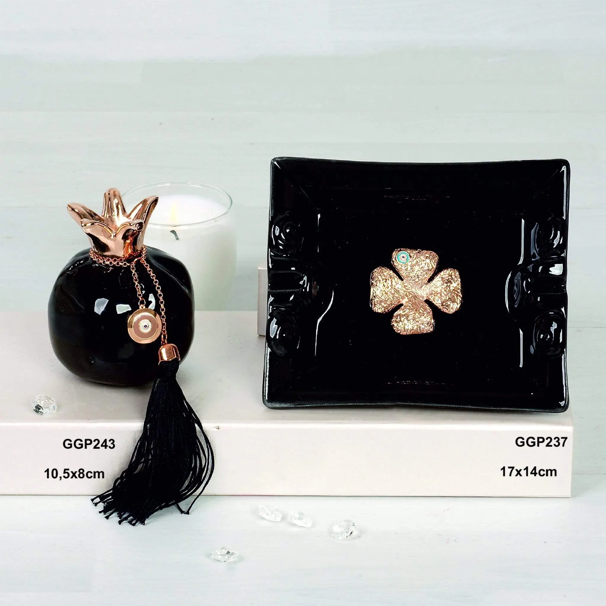 Black Luxe  Ceramic Tabletop