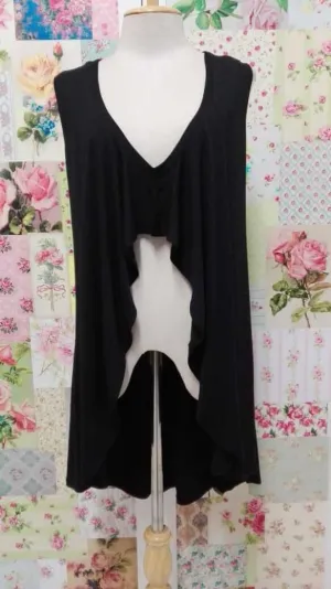 Black Sleeveless Top JS096