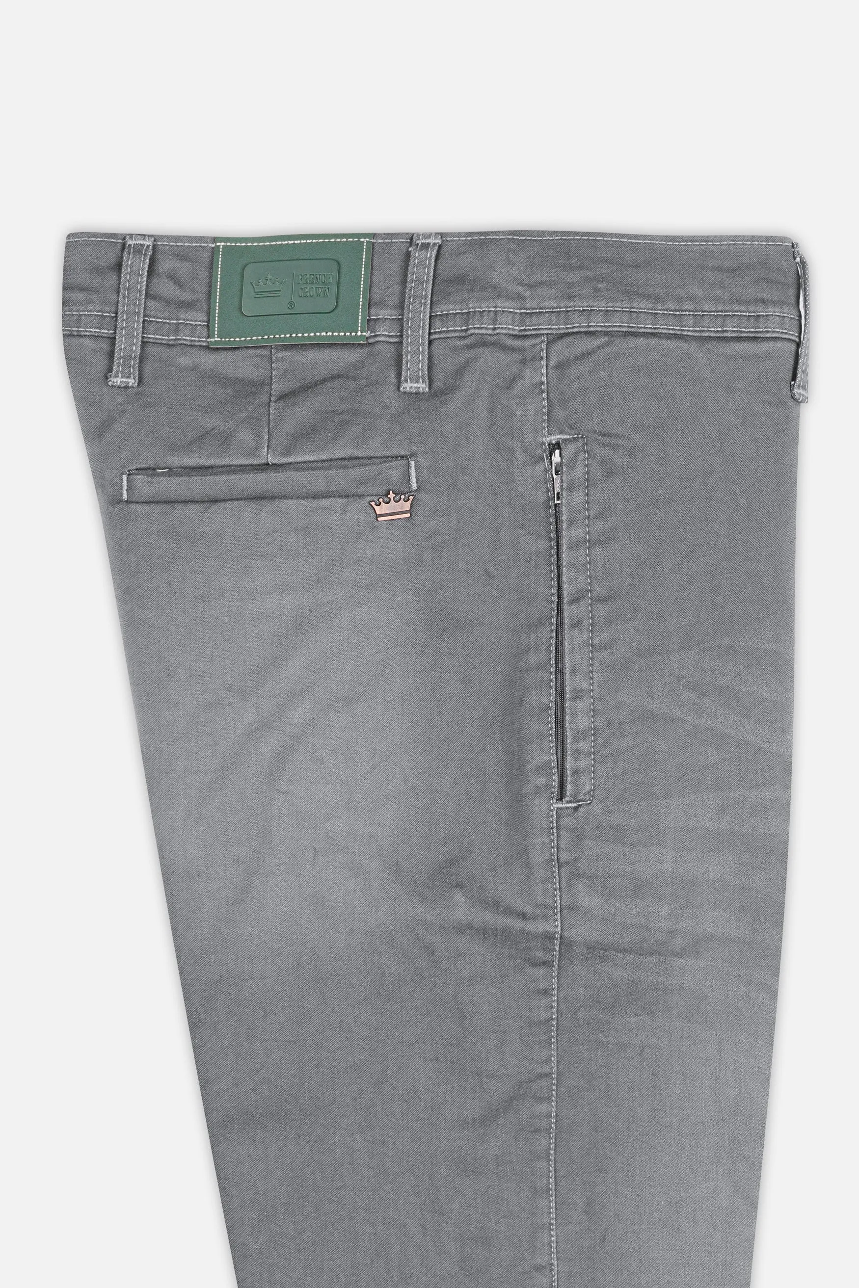 Boulder Gray Whiskering Wash Stretchable Denim