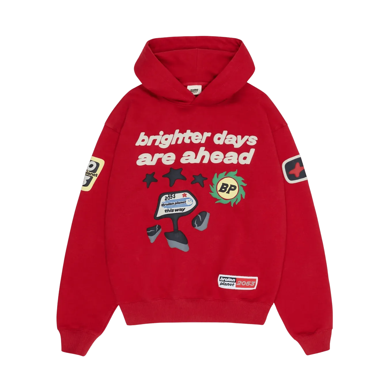 Broken Planet Hoodie 'Brighter Days Are Ahead'