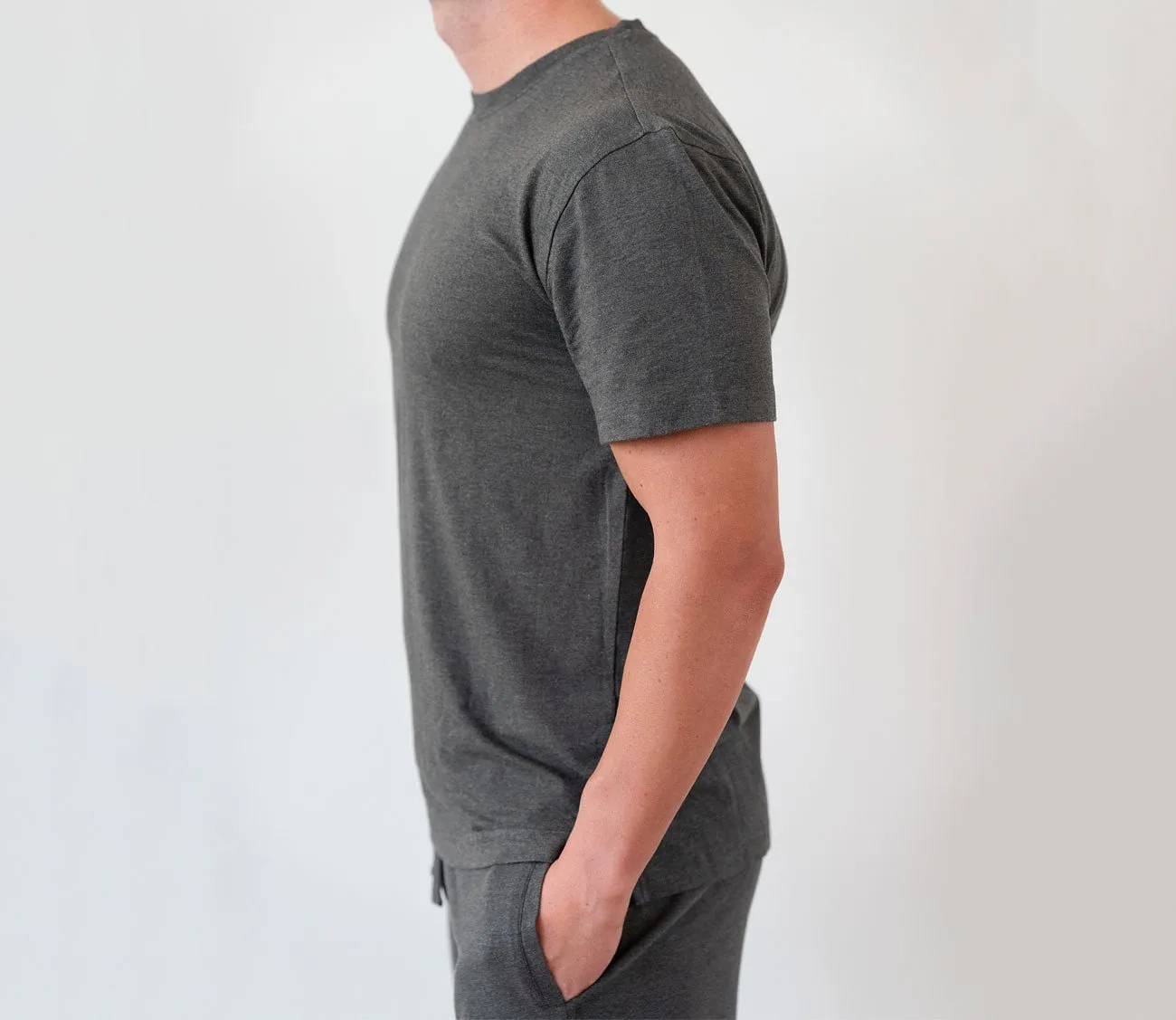Cariloha Men's Bamboo Sleep Crew T-Shirt