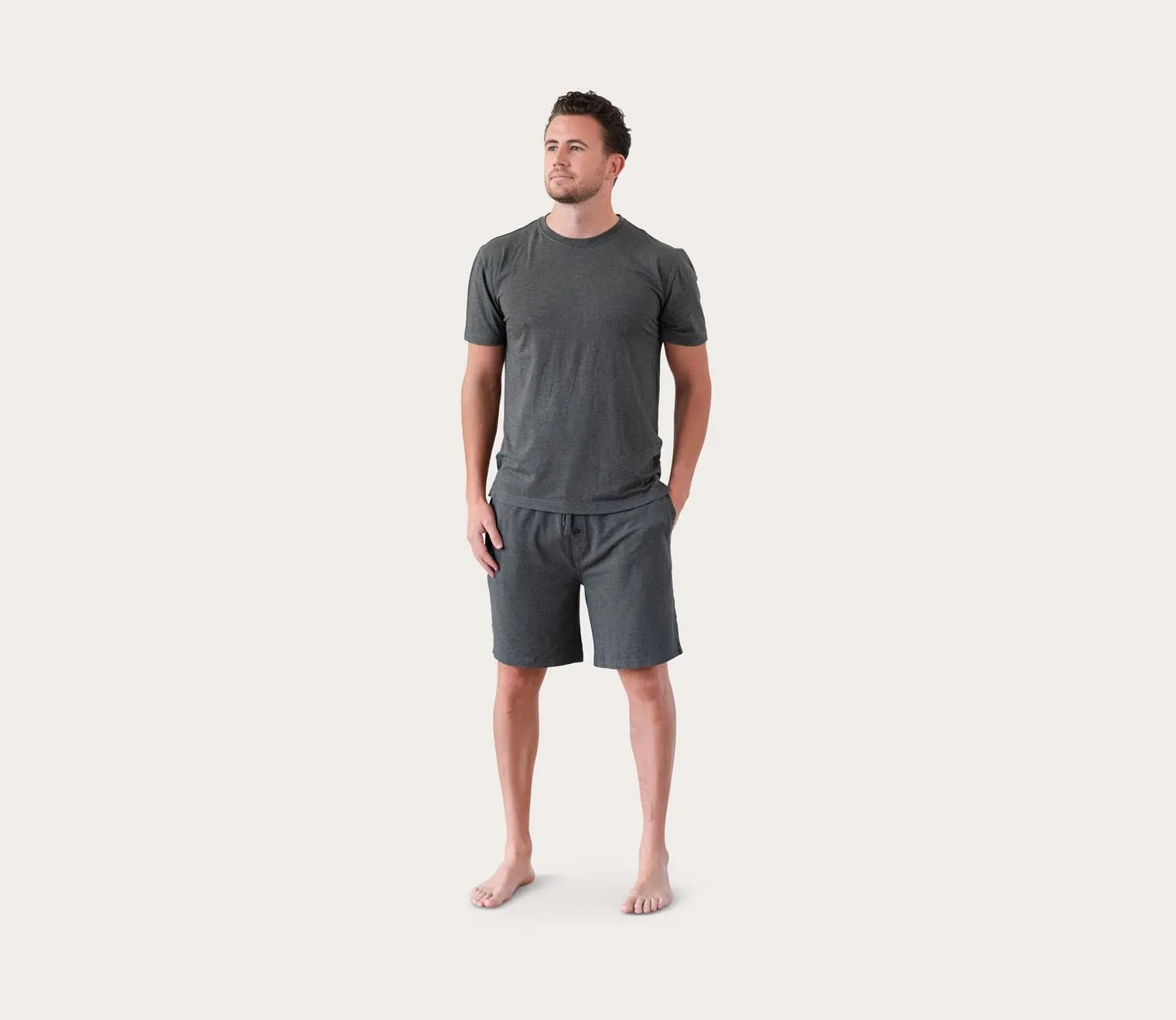 Cariloha Men's Bamboo Sleep Crew T-Shirt