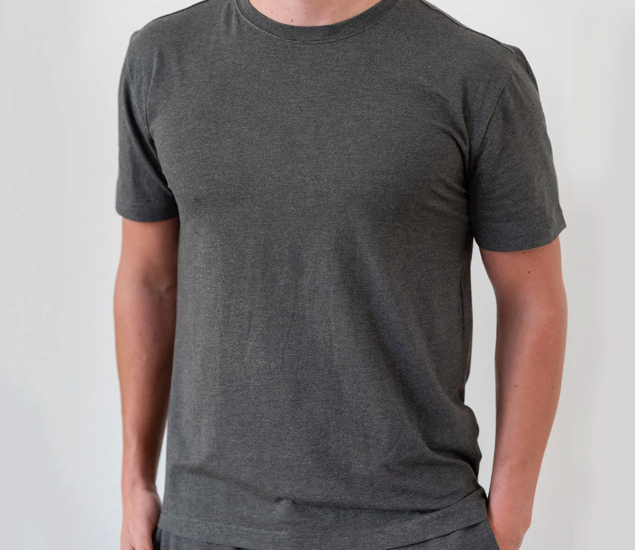 Cariloha Men's Bamboo Sleep Crew T-Shirt