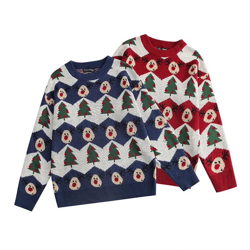 Christmas Sweater Couples' Wear for Autumn and Winter