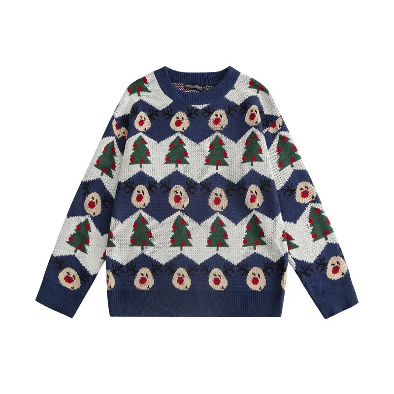 Christmas Sweater Couples' Wear for Autumn and Winter