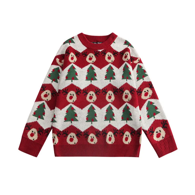 Christmas Sweater Couples' Wear for Autumn and Winter