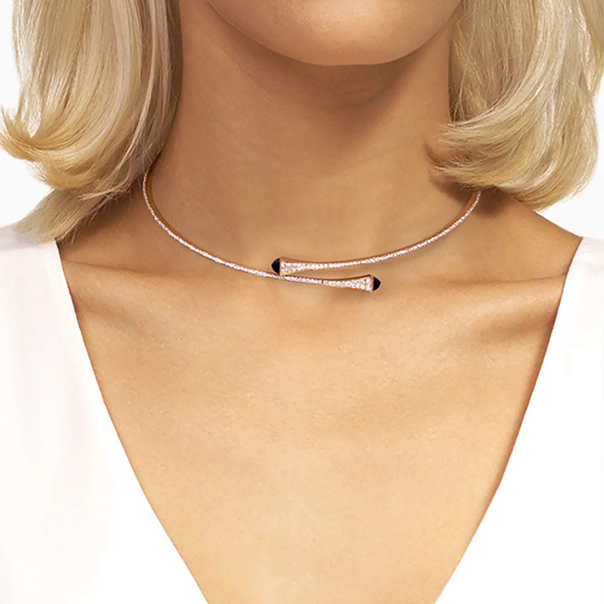 Cleo Diamond Slim Slip-On Necklace