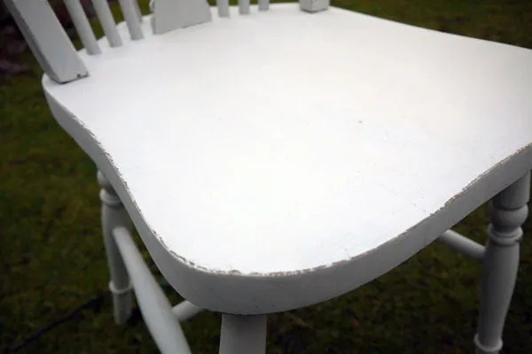 Custom Listing for Emily set of two mismatched dining chairs in Miss Mustard Seed Milk paint