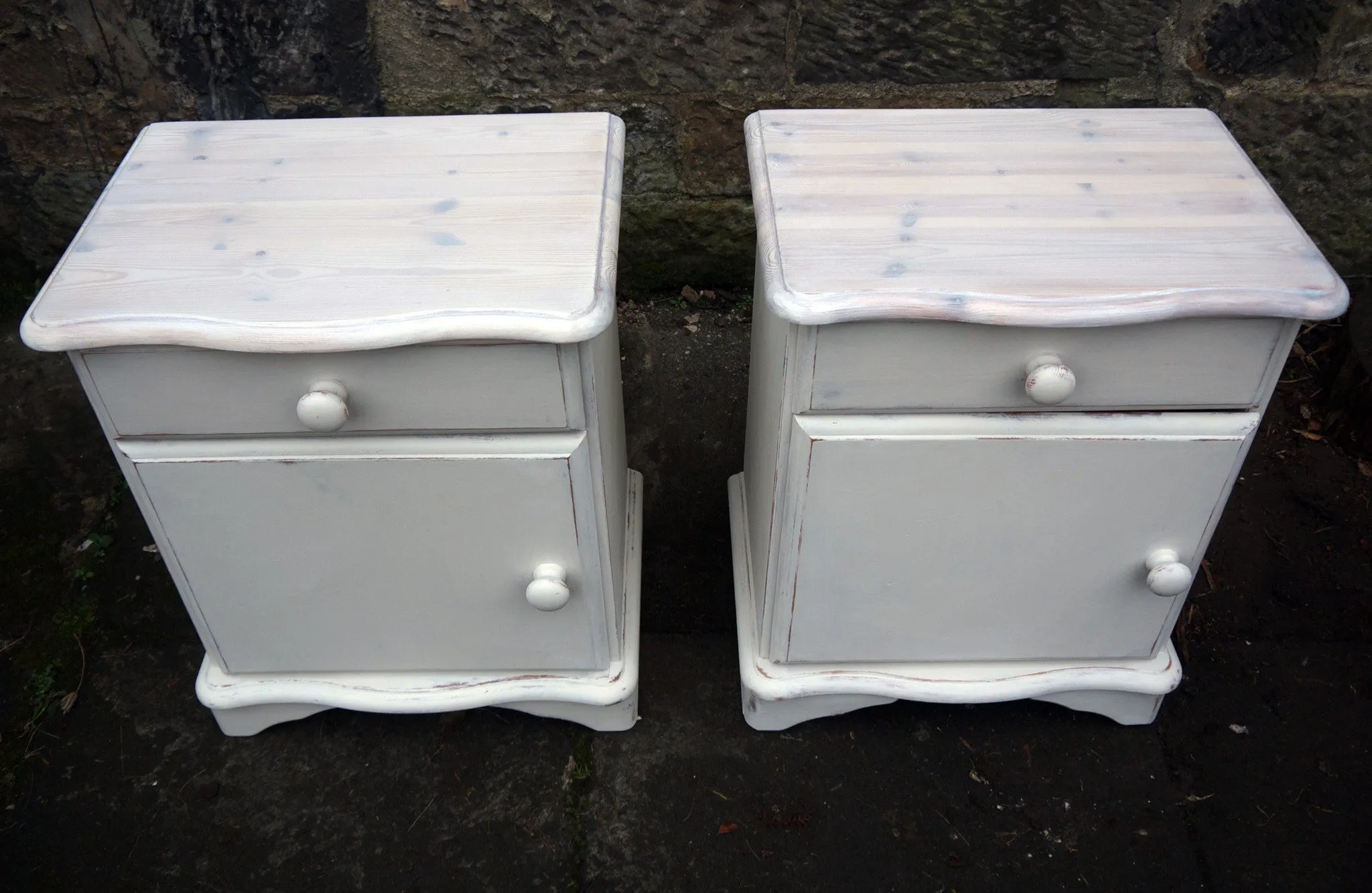 Custom Listing for Sally -  2 pairs of refurbished Bedside Cabinets