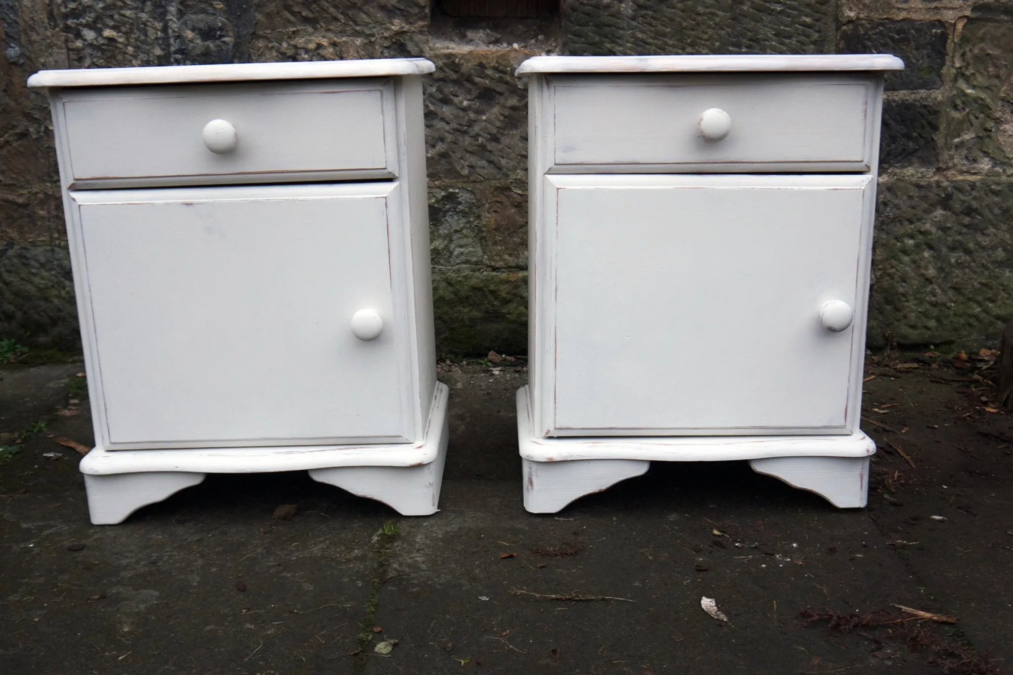 Custom Listing for Sally -  2 pairs of refurbished Bedside Cabinets
