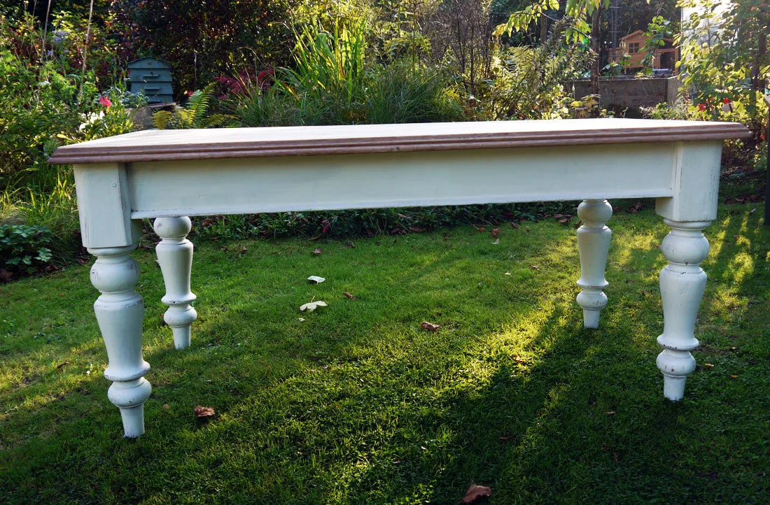 Custom Listing for Sarah refurbished Farmhouse dining table and 6 Ercol Goldsmith chairs