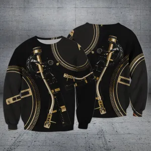 DJ Controller Pattern Music Lover 3D Sweatshirt Hoodie Bomber, Christmas Shirt for DJ Lovers, DJ Sweatshirt