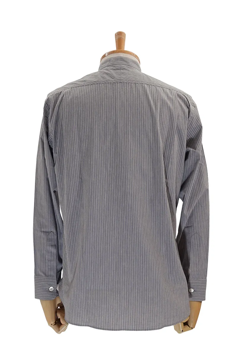 Dobby Band Collar Work Shirt