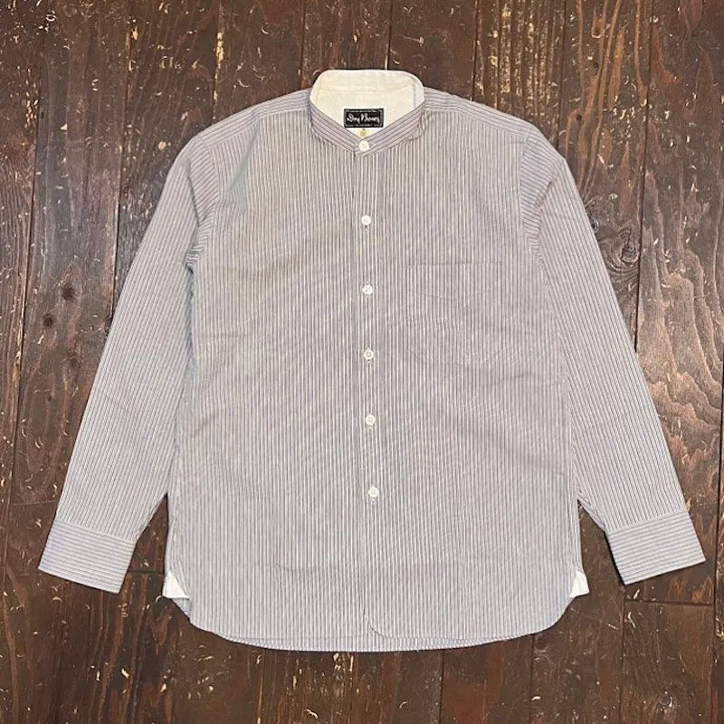 Dobby Band Collar Work Shirt