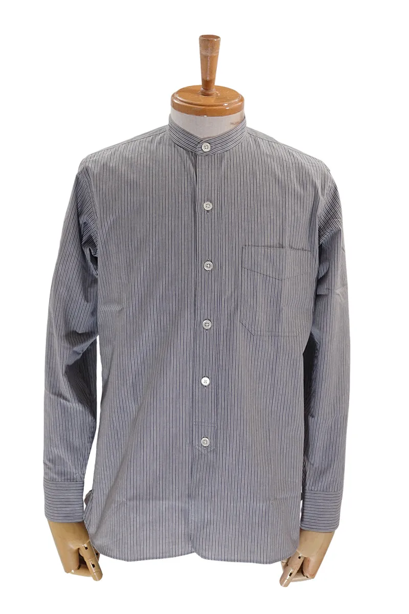 Dobby Band Collar Work Shirt