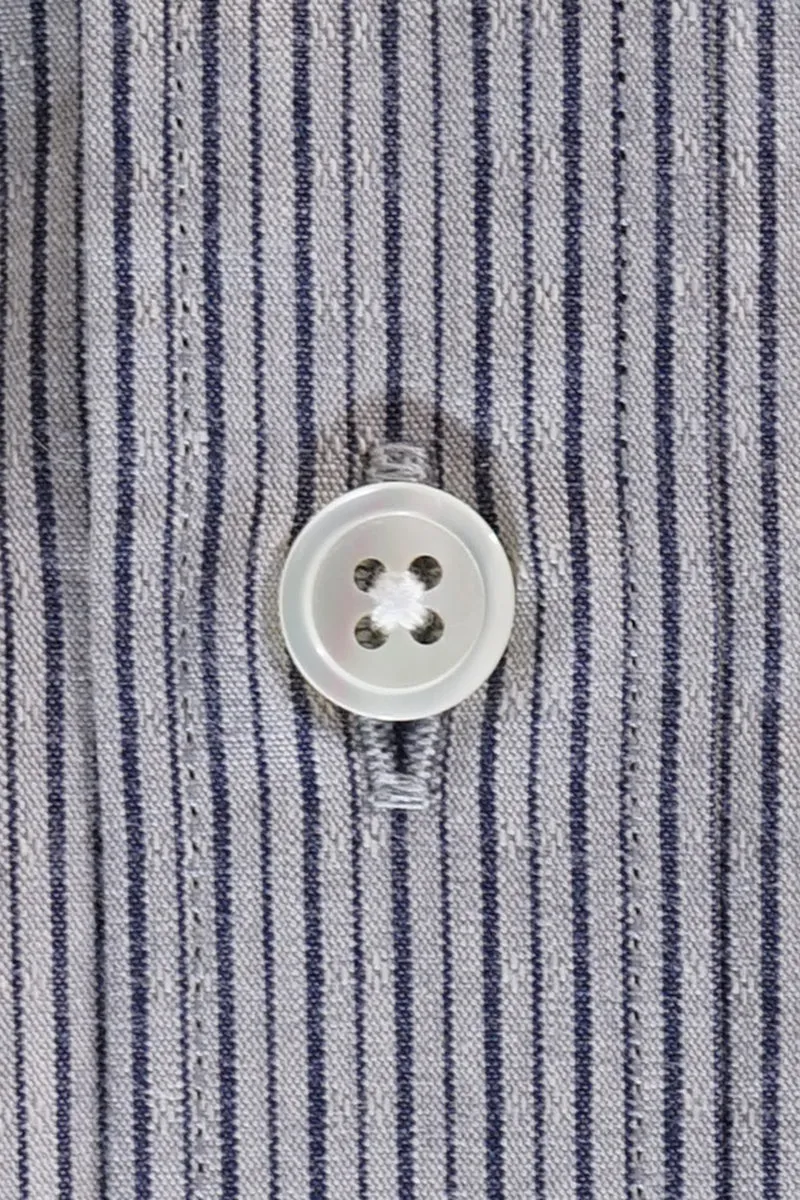Dobby Band Collar Work Shirt