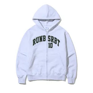 EMBROIDERY RUN BSRBT HOODIE ZIP-UP HEATHER GREY