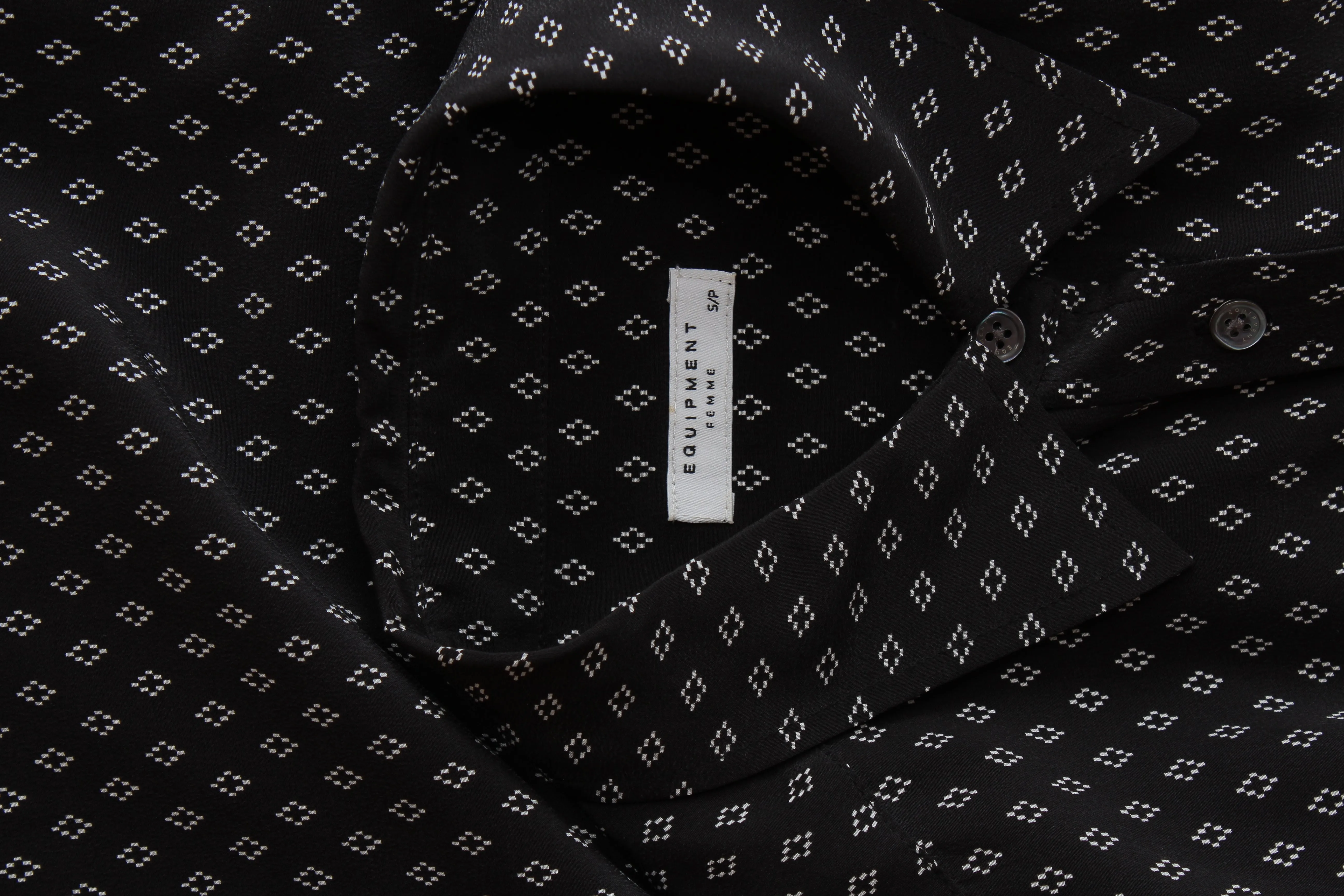 Equipment Printed Essential Silk Shirt