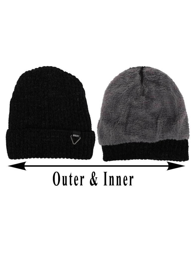 FabSeasons Unisex Acrylic Woolen Beanie / Skull Cap For men and women for winters