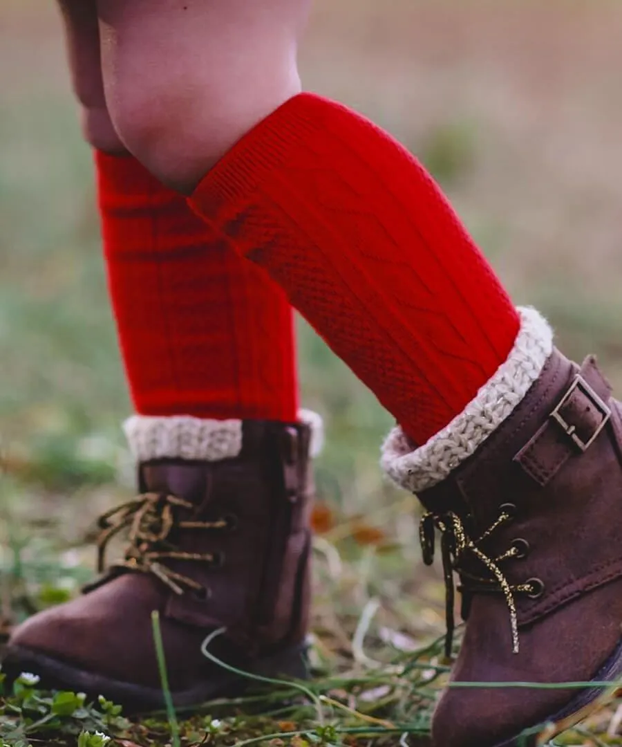 Fashion Cable Knee Socks