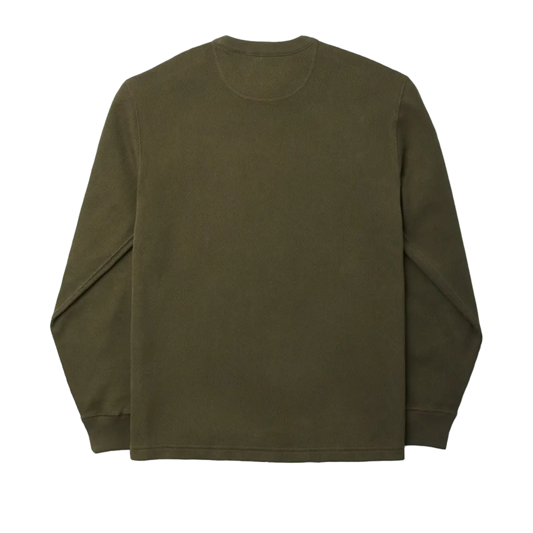 Filson - Waffle Knit Thermal Crewneck - Mossy Rock