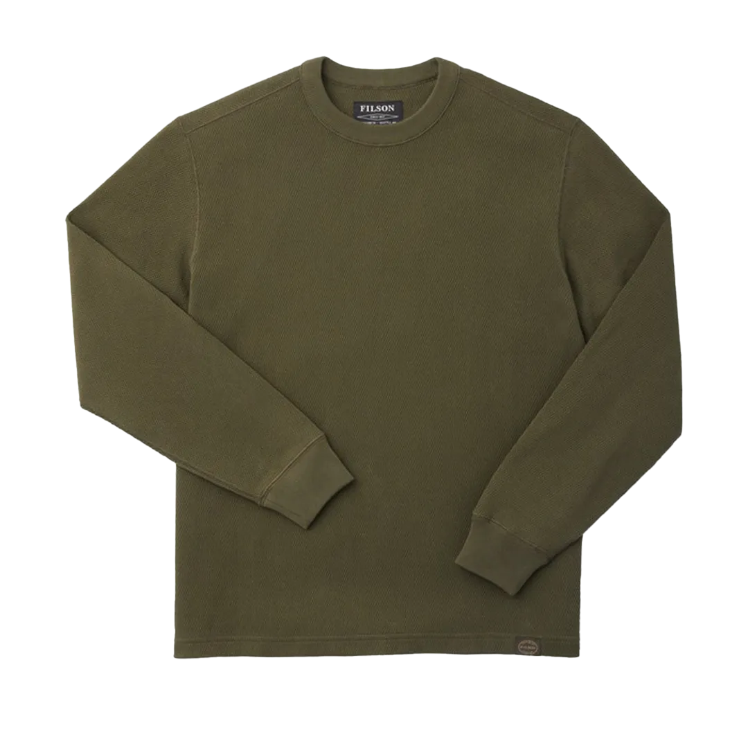 Filson - Waffle Knit Thermal Crewneck - Mossy Rock