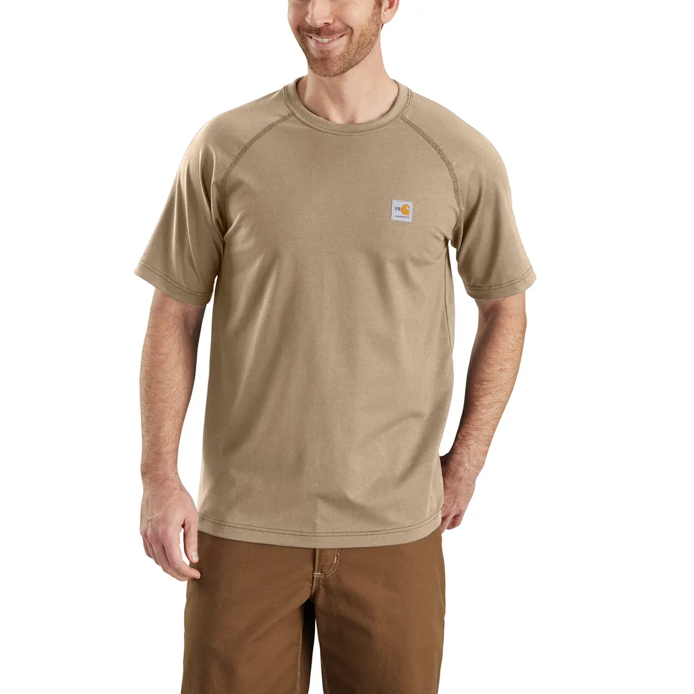 FR FORCE SHORT SLEEVE T-SHIRT - 250-Khaki | Carhartt 102903