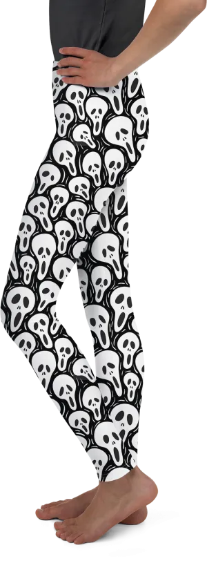 Ghost Face Youth Leggings