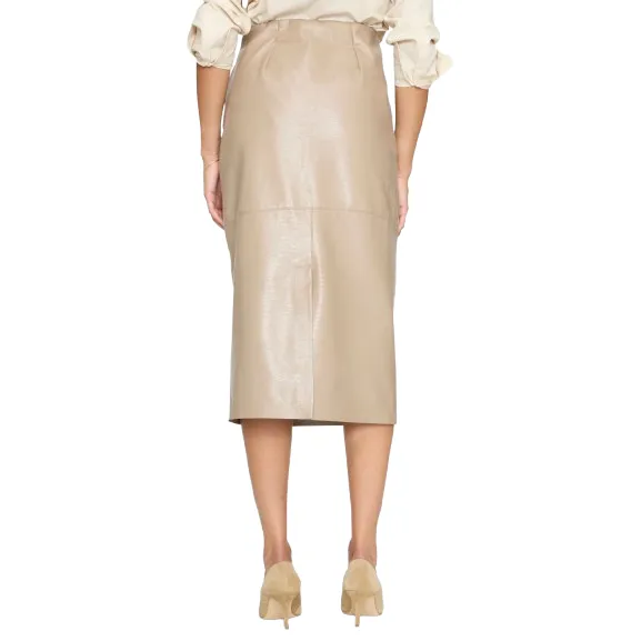 IRENE VEGAN LEATHER SKIRT