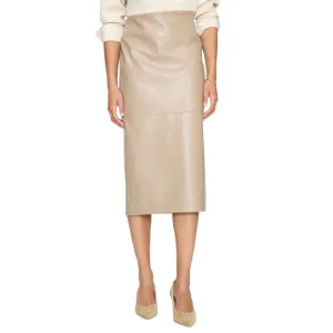 IRENE VEGAN LEATHER SKIRT