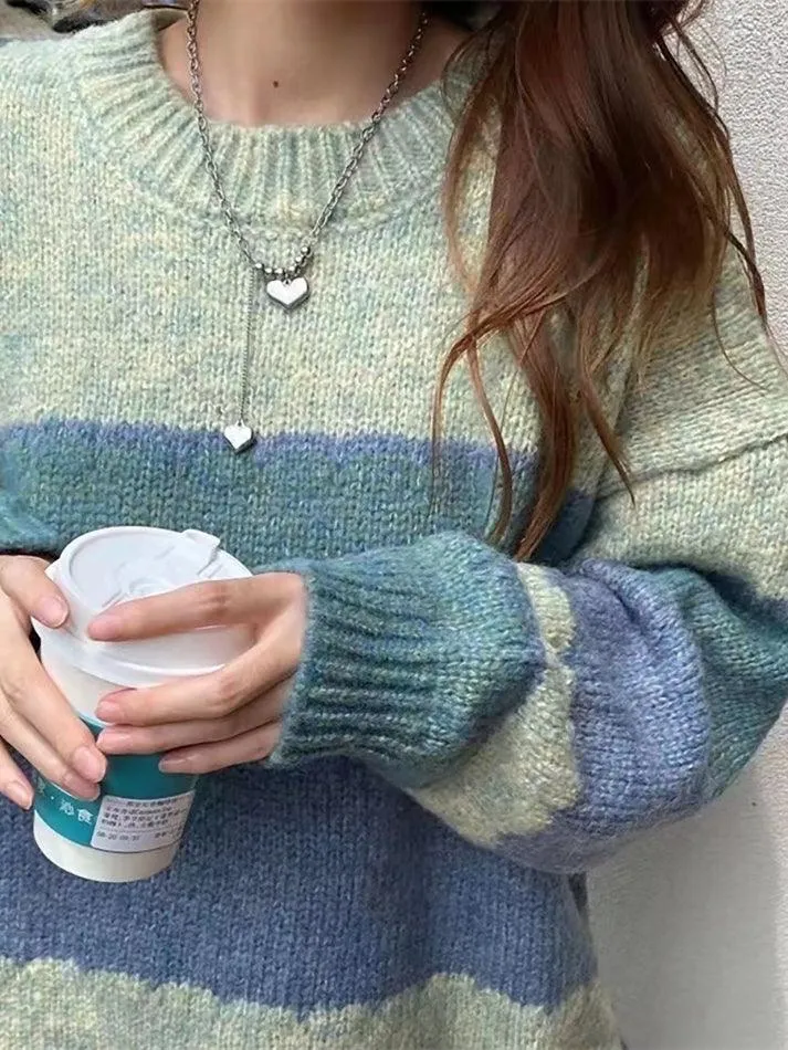 Joskaa Color Block Striped Sweater