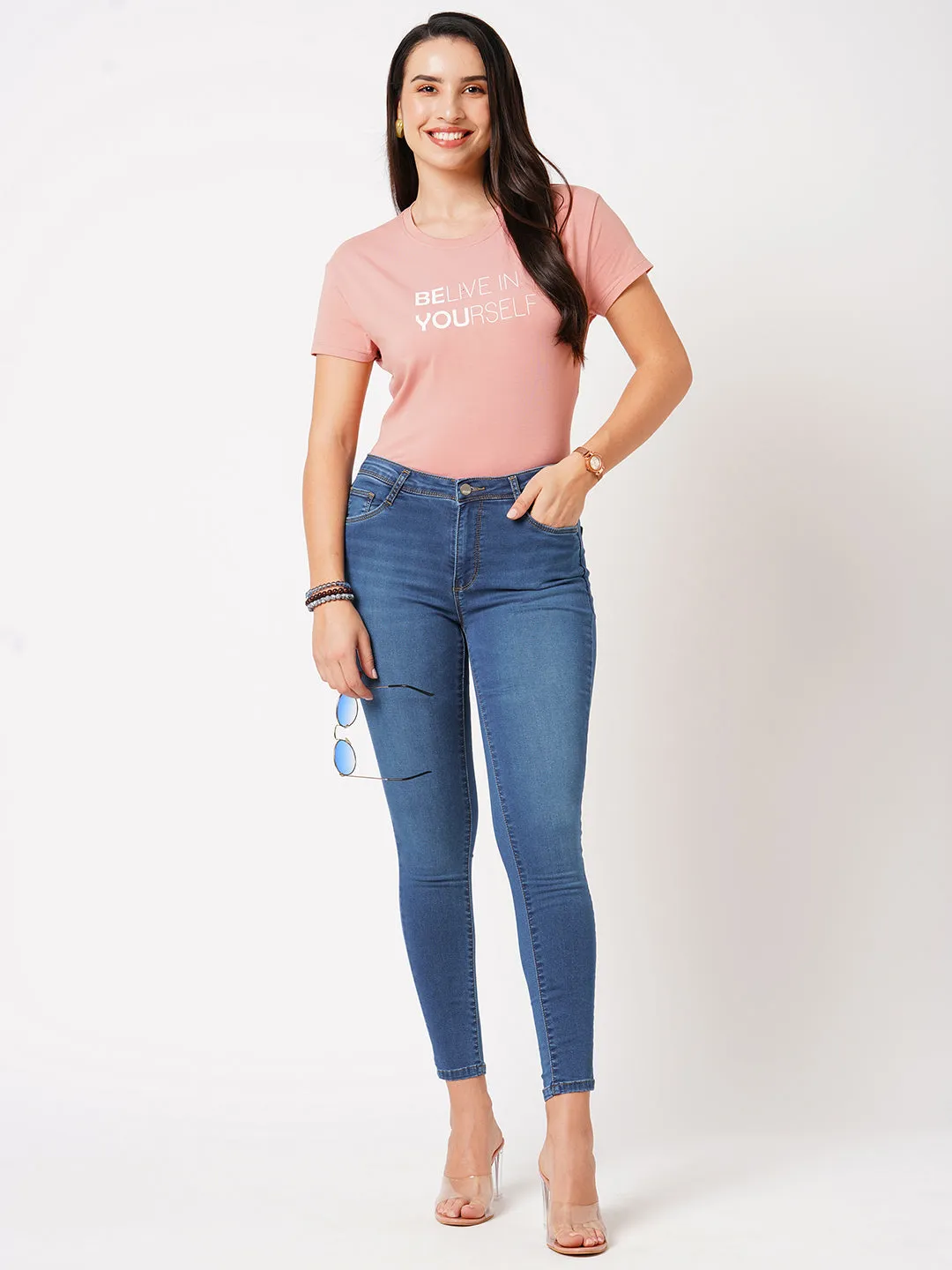 K4014 High Rise Skinny Jeans
