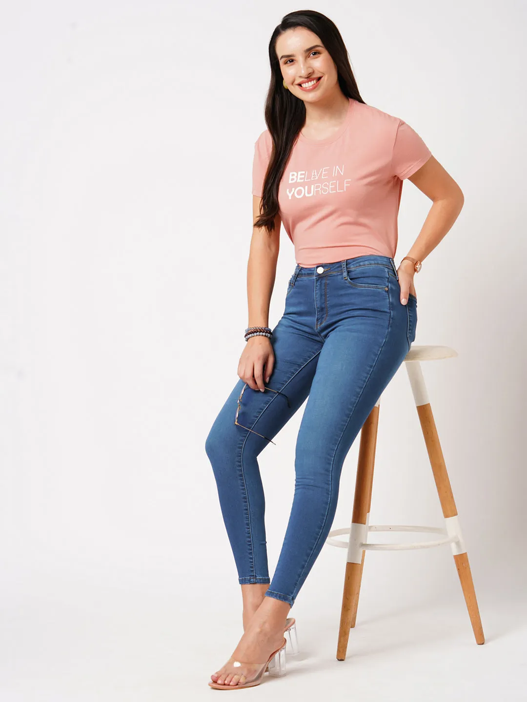 K4014 High Rise Skinny Jeans