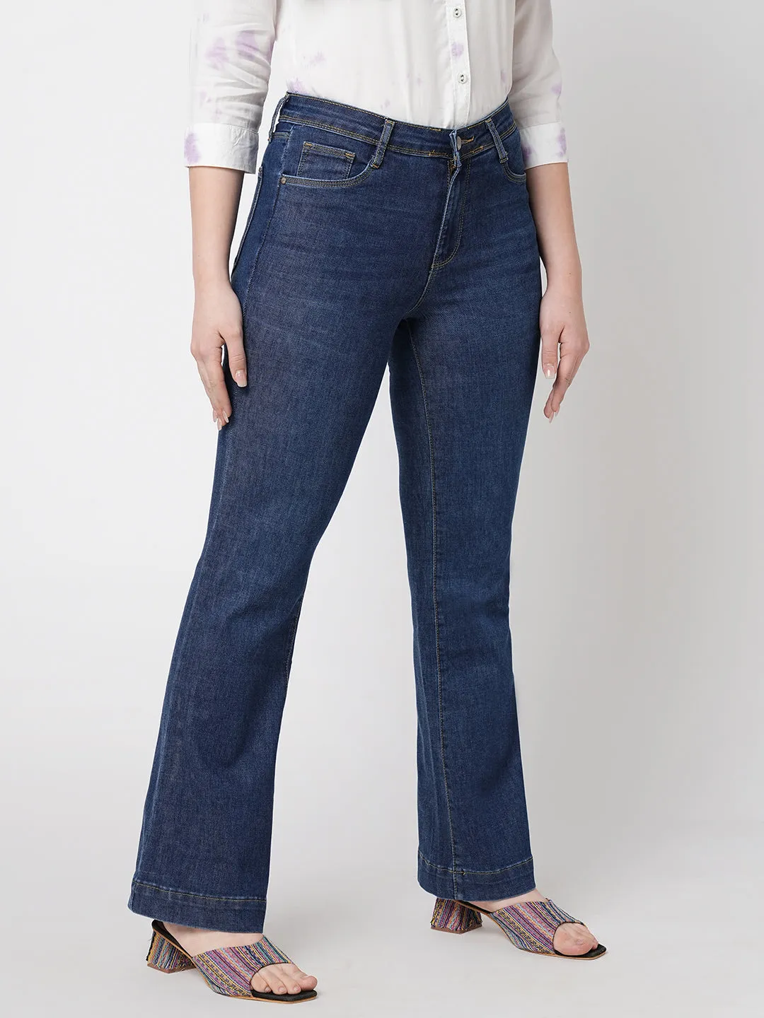 K5013 High Rise Flare Jeans