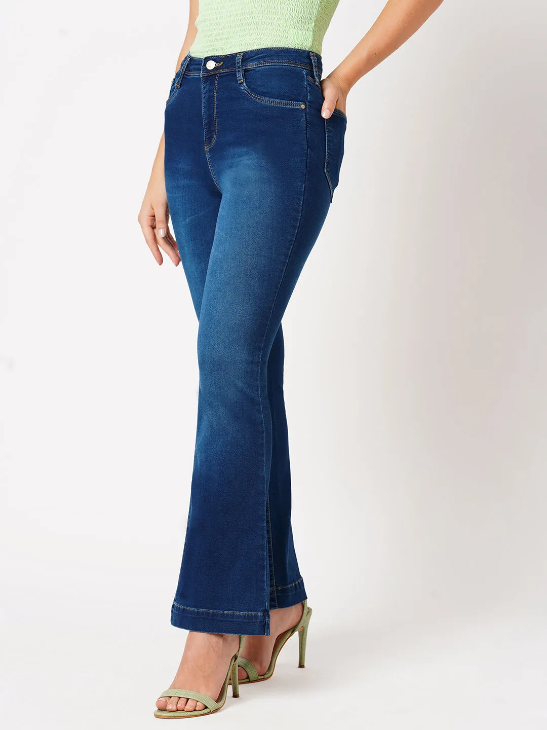 K5013 High Rise Flare Jeans
