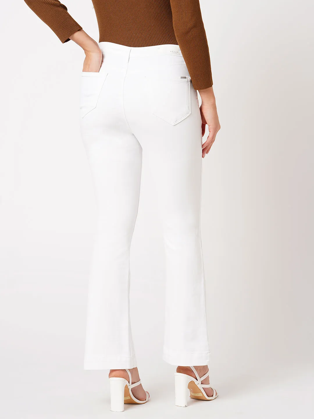 K5094 High Rise Mini Flare Jeans